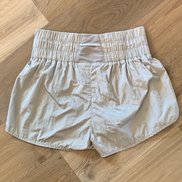 Altar’d State Revival High Waisted Athletic Shorts in Gray Shimmer Size Medium - Picture 4 of 13